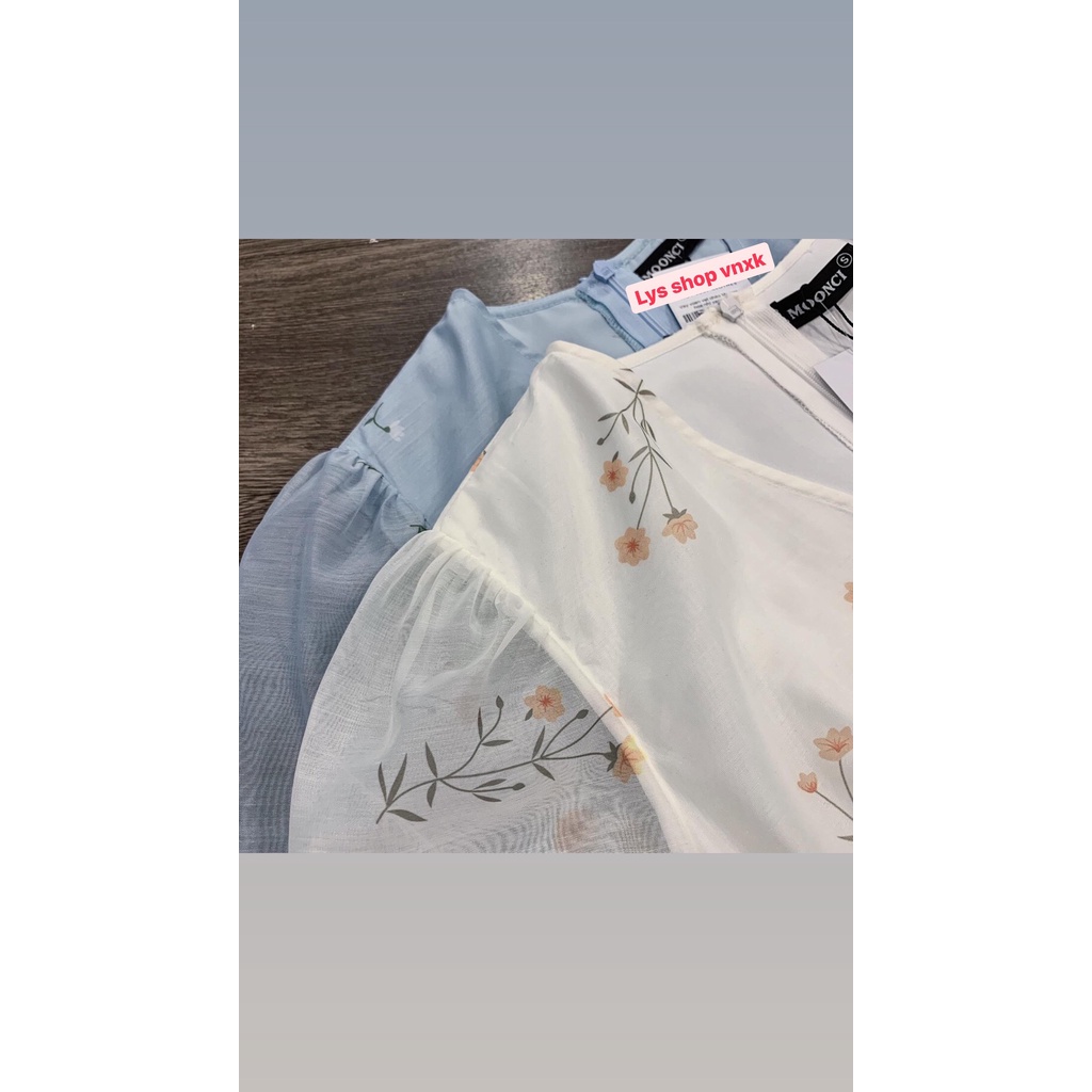 Váy hoa nhí vạt chéo tôn dáng nữ tính siêu xinh