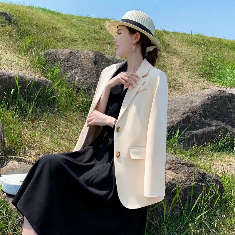 Áo Khoác Blazer Hồng Nữ Thiết Kế 2023 Dáng Rộng Thời Trang Phong Cách Hàn Quốc