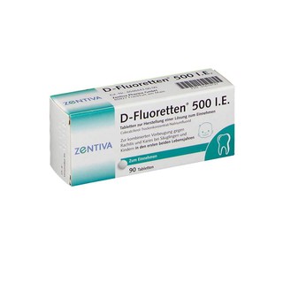Vitamin D Fluoretten 500 IE Cho Trẻ Sơ Sinh Và Trẻ Nhỏ, 90 Viên
