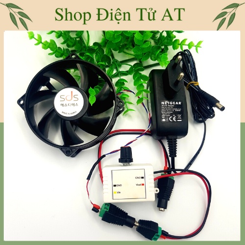 Bộ Quạt Tản Nhiệt, Hút Mùi 12V Tiện Dụng Có Điều Tốc Nhanh Chậm, Hút Và Thổi Cực Êm