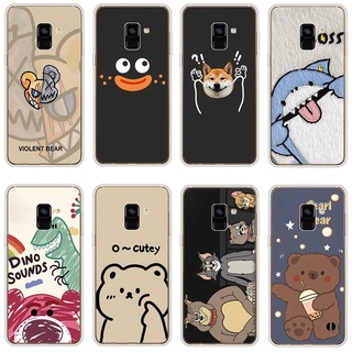 Ốp Điện Thoại TPU Dẻo In Họa Tiết Độc Đáo Thời Trang Cho Samsung Galaxy A8 plus 2018 A6 2018 plus