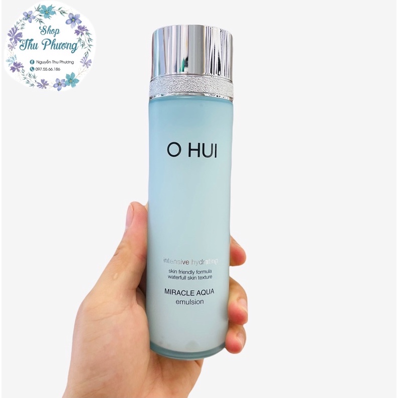 [Tách sét] Chai sữa dưỡng cấp nước kiềm dầu Ohui Aqua Emulsion 130ml