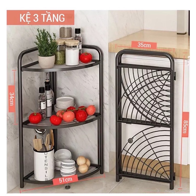 Kệ Góc Nhà Tắm, Kệ Góc Tường 3 Tầng, 4 Tầng, 5 Tầng Kalpen