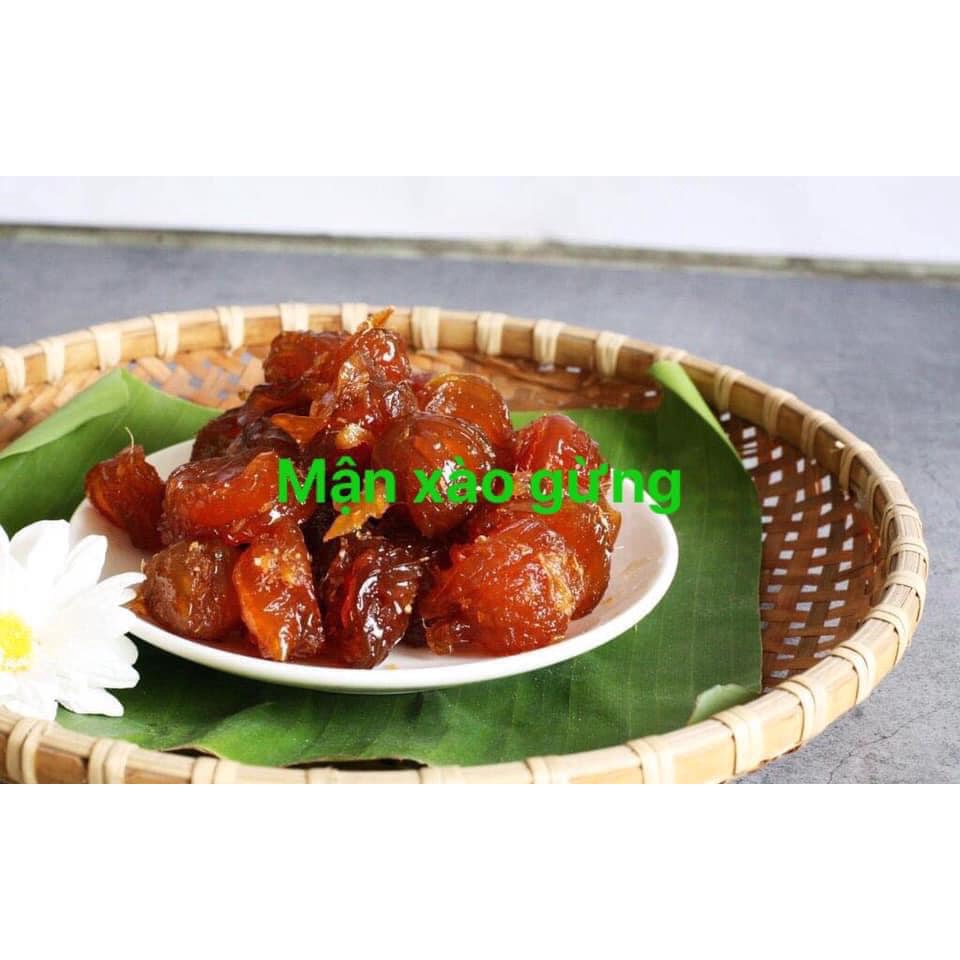 Ô mai mận cay xaò gừng hộp 500g.