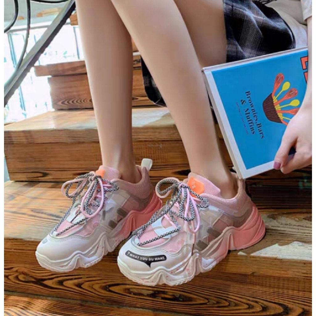 Giày thể thao Freeship Giày thể thao nữ đế sóng loang màu chất đẹp êm chân fullbox 30-2