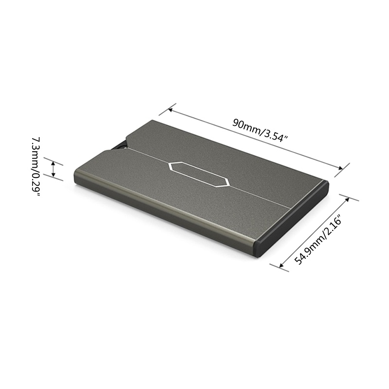 Hộp Đựng Thẻ Nhớ Máy Ảnh 3 SD Card 2 TF Và SIM Bằng Hợp Kim Cnc Chống Rơi Vỡ LI 2832