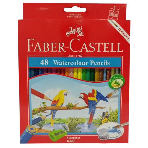 Faber-Castell-114468-Chì Màu Nước Parrot - 48 Màu Dài - Faber-Castell