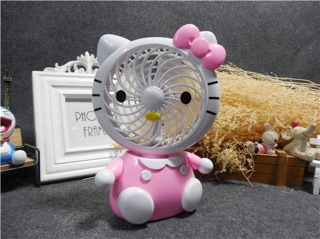 [SALE 10%] Quạt 3 cánh để bàn mini Hello Kitty, Doreamon SQ1881
