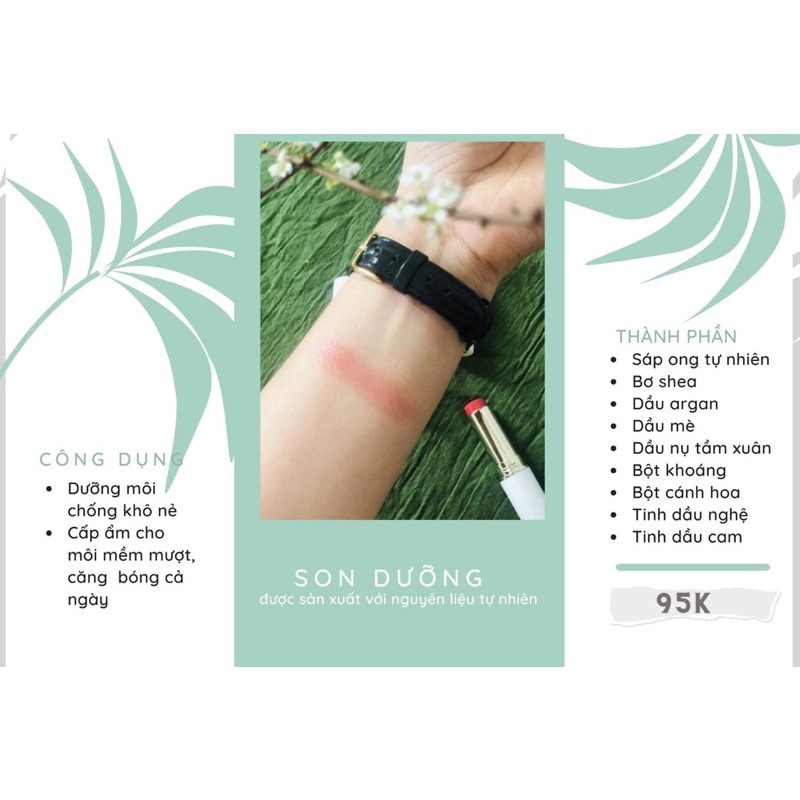 Son dưỡng thuần tự nhiên từ dầu tầm xuân Hiltown 5g