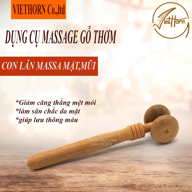 Cây lăn 2 bánh massa mặt, mũi VIETHORN sản phẩm chăm sóc sức khỏe.