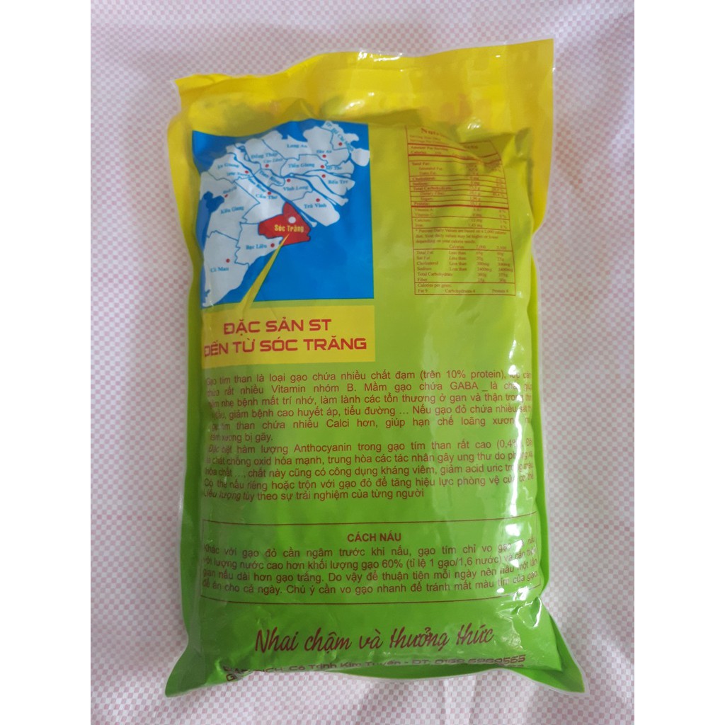 Gạo Tím Than Sóc Trăng Bịch 2Kg - Thương Hiệu Chú Cua Gạo Ngon Nhất Thế Giới. | BigBuy360 - bigbuy360.vn
