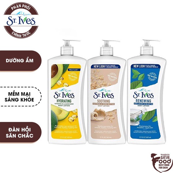 Sữa Dưỡng Thể Toàn Thân ST.Ives Body Lotion 621ml