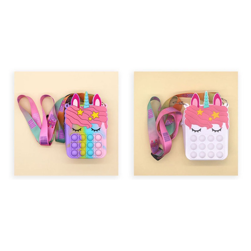 Đồ Chơi Bóp Bong Bóng Mini Giảm Căng Thẳng Có Ví Đựng Tiền Xu Dễ Thương Cho Trẻ Em Và Người Lớn