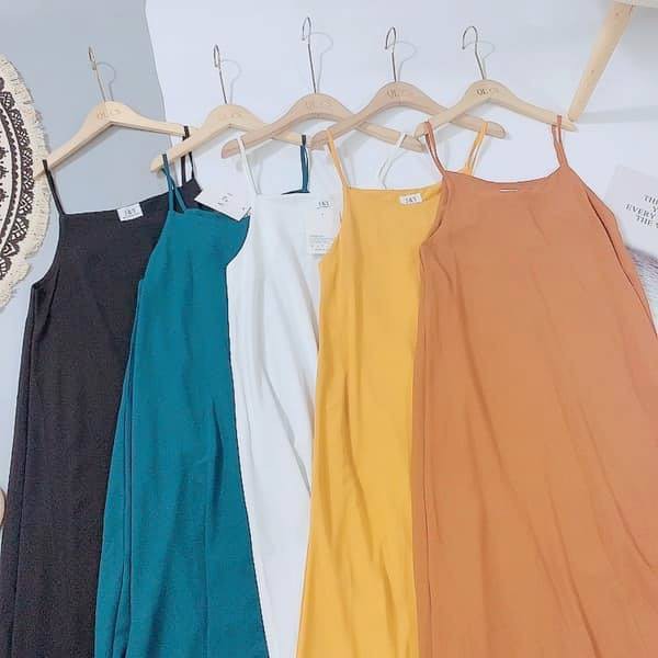[Mã FAMAYWA2 giảm 10K đơn 50K] (Sỉ Tận Gốc) Váy Hai Dây Đũi Trơn Dáng Basic | BigBuy360 - bigbuy360.vn