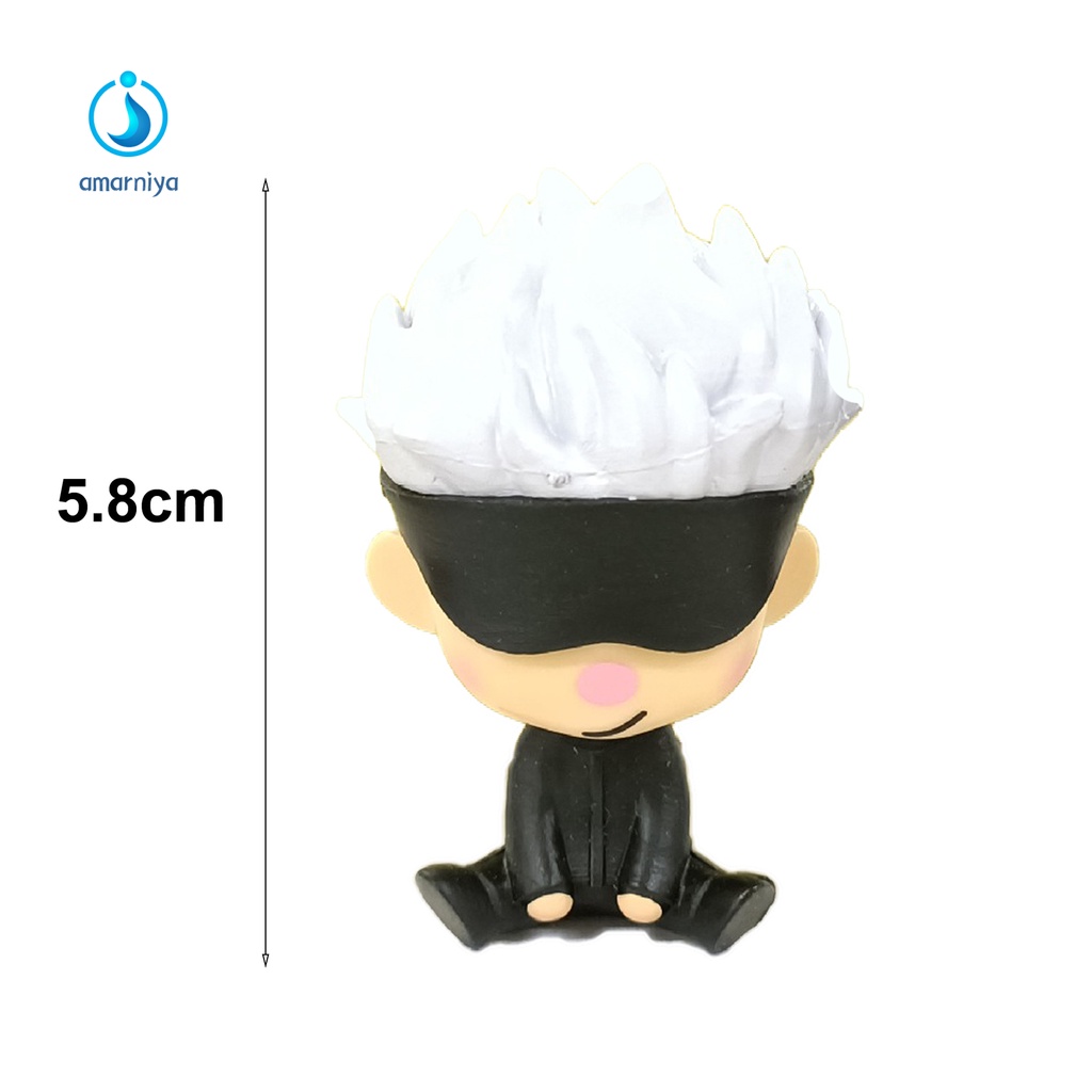 Bộ 6 mô hình đồ chơi nhân vật hoạt hình Jujutsu Kaisen mini bằng PVC cho bé