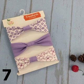 Set 3 turban thun bé gái