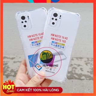 Ốp Lưng Xiaomi Redmi Note 11 Note 11s Note 11 pro Note 10 10S - Loại trong suốt chống sốc 4 góc bảo vệ camera