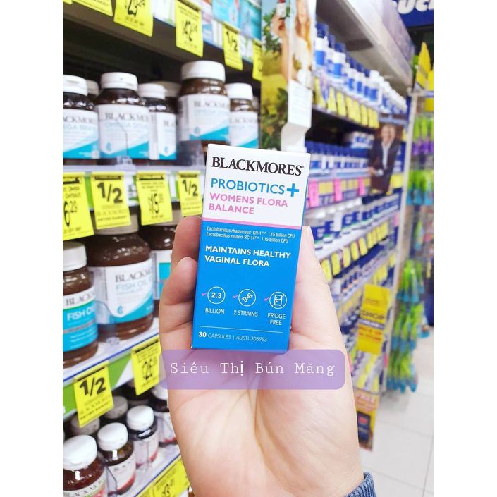 Blackmores Probiotics Womens Flora Balance Viên uống phục hồi hệ vi sinh cho &quot;cô bé&quot;