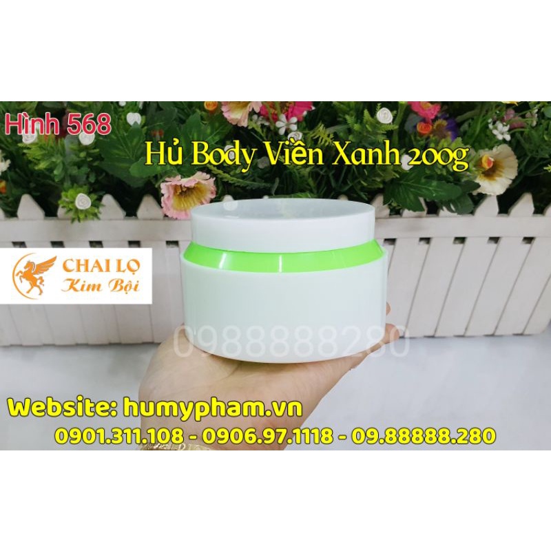 HỦ ĐỰNG KEM BODY - Hủ Body Viền 200g