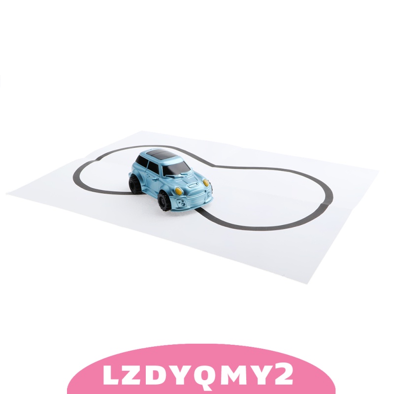 Xe đồ chơi chạy theo nét bút vẽ màu đen độc đáo dành cho bé