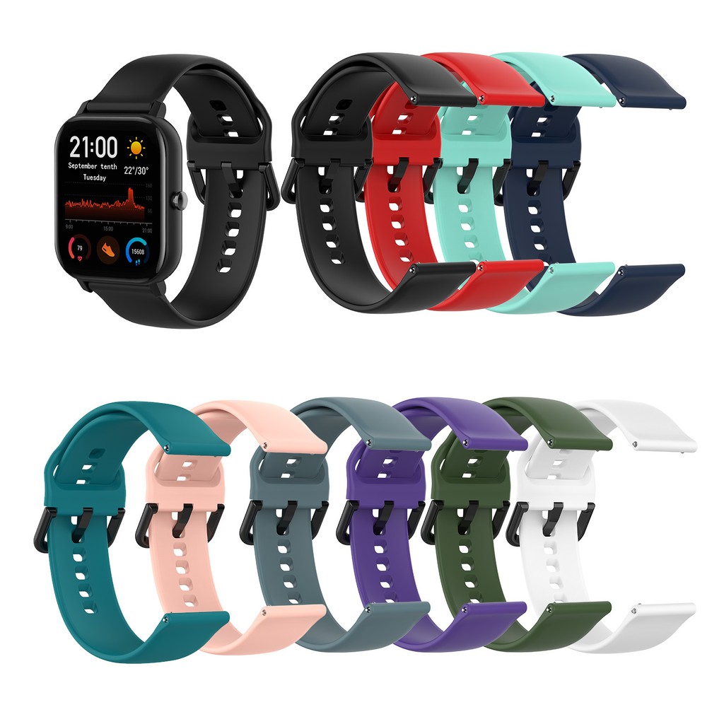 Dây Đeo Thay Thế Cho Đồng Hồ Thông Minh Smart Watch Size 20mm Xiaomi Amafit GTS / Xiaomi Amazfit Bip Dây Trơn - Size Nhỏ