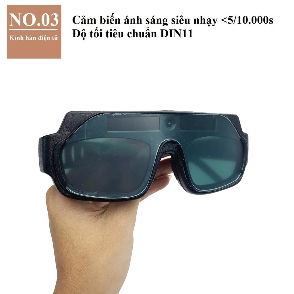 Kính Hàn Điện Tử Cao Cấp TX-012S,Bảo Vệ Mắt An Toàn Tuyệt Đối + Tặng Kính chắn xỉ và hộp bảo quản