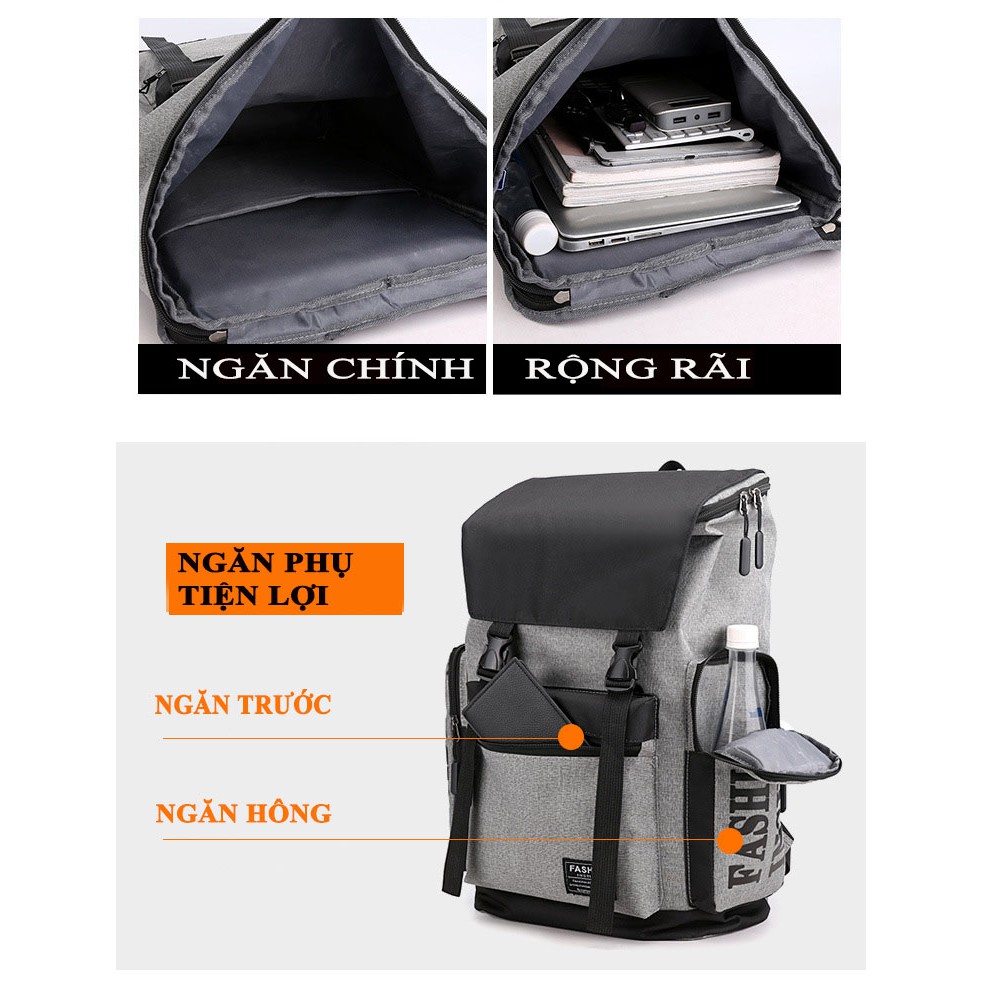 BALO NAM️ FREESHIP ️ Balo thời trang nam siêu to ️ #6