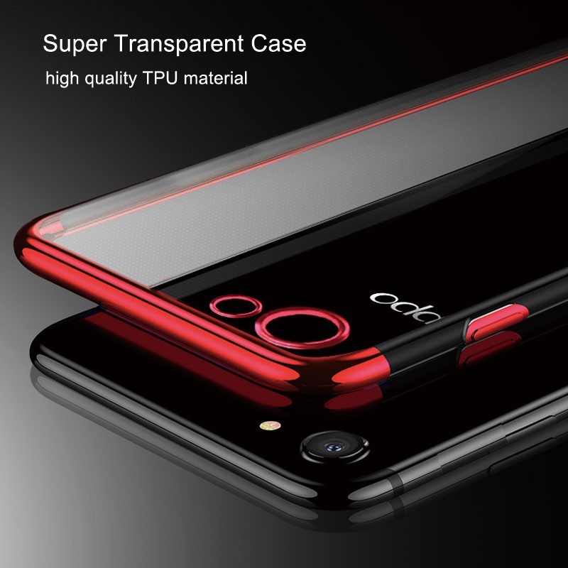 Ốp lưng nhựa TPU trong suốt siêu mỏng cho OPPO F7 Youth