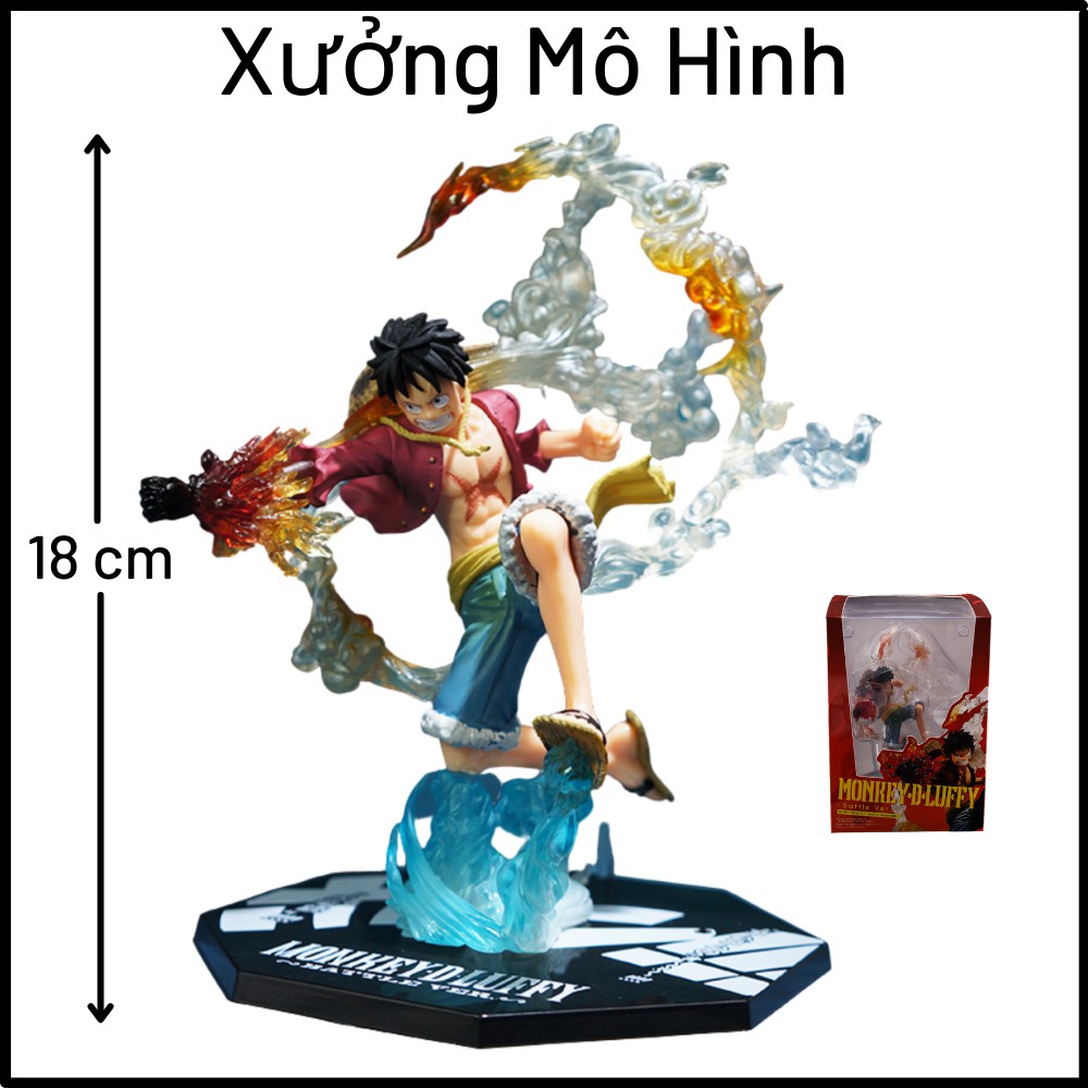 Mô hình  Luffy F.zero mũ rơm battle ver. One Piece gear 2 haki Cao 18cm - Luffy Mũ Rơm