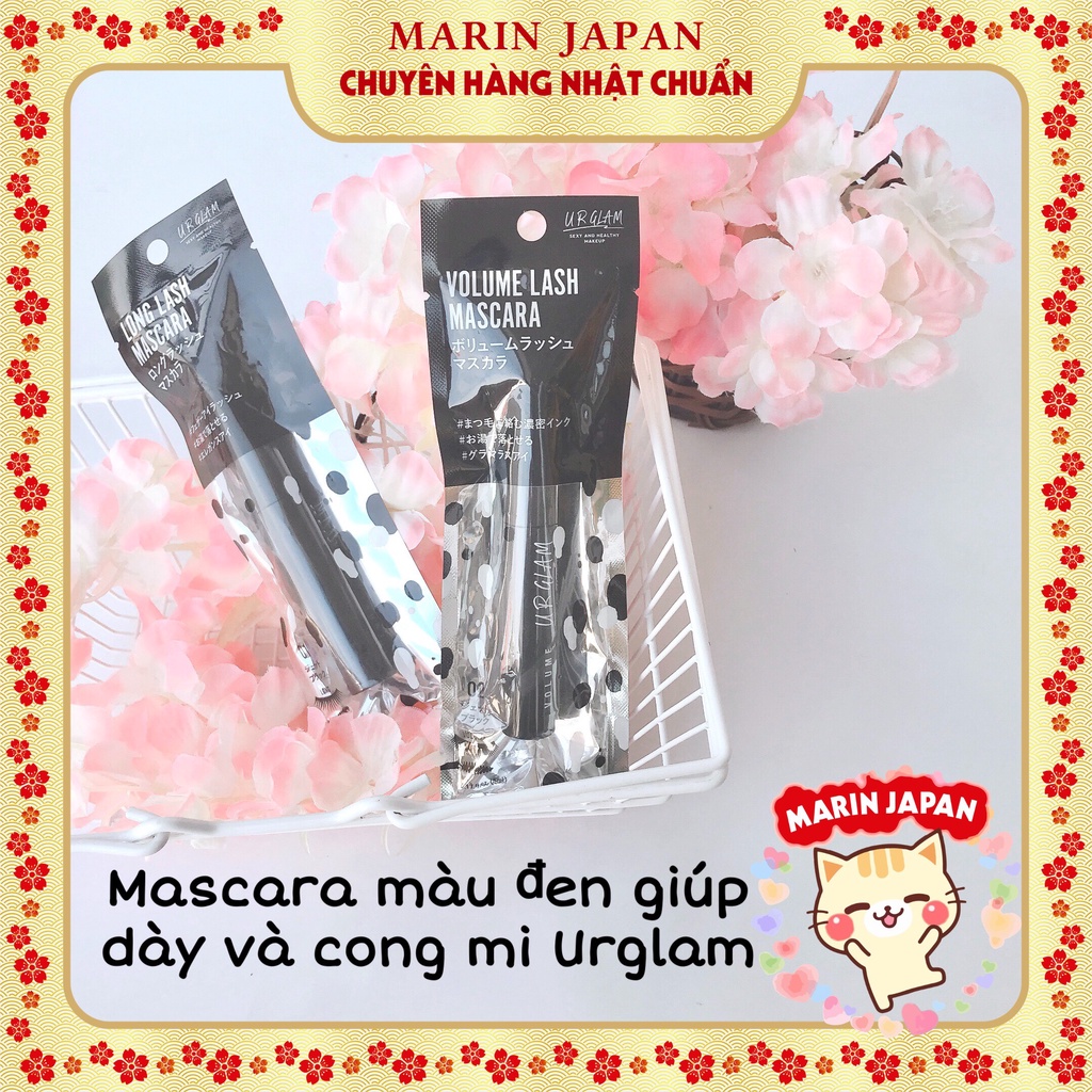 (Sale120K) Mascara chuốt mi màu đen giúp dày và cong mi Urglam Nội Địa Nhật Bản