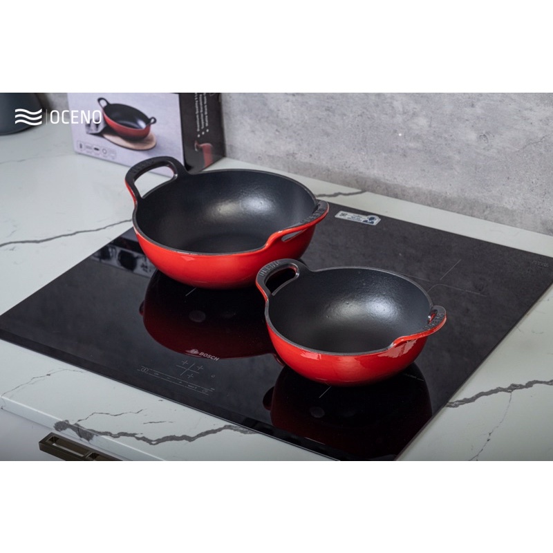 Chảo gang OCENO sâu lòng sz 20cm, 25cm