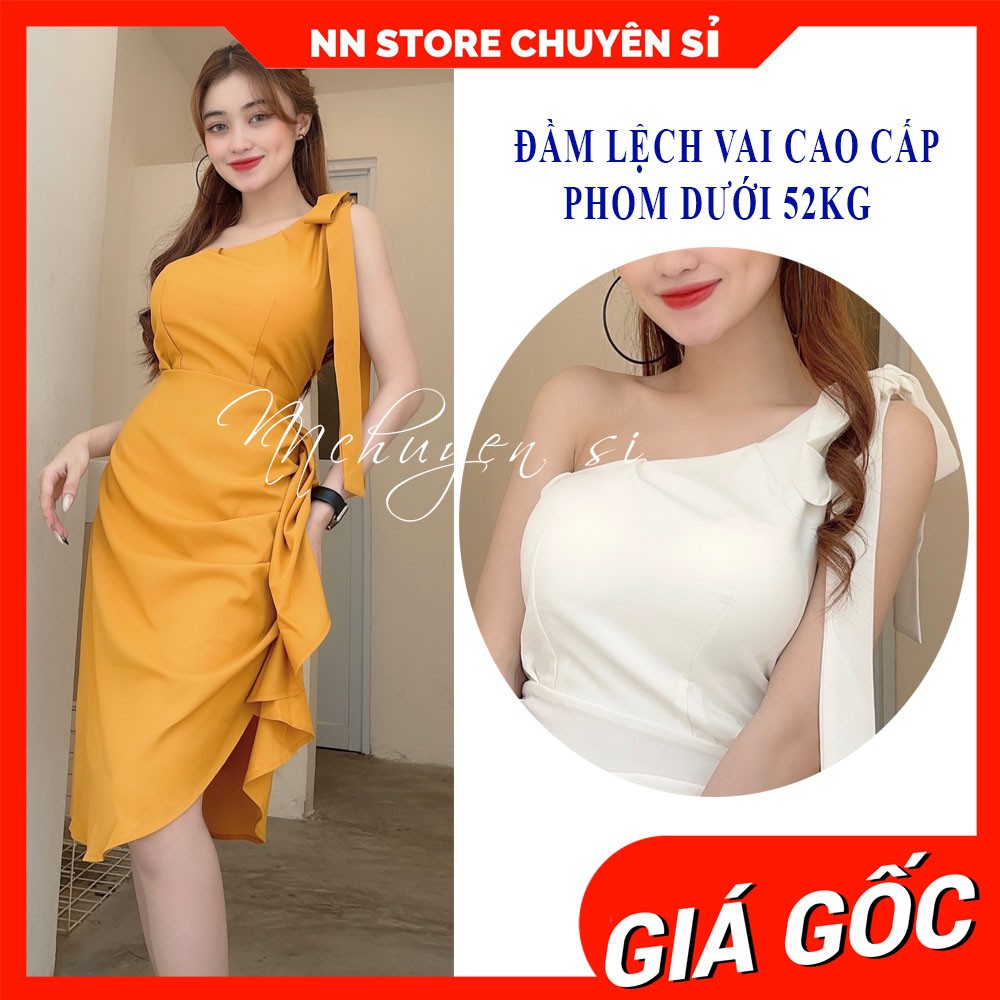 ĐẦM LỆCH VAI SANG CHẢNH TS332 ⚡ẢNH THẬT⚡HÀNG ĐẸP⚡ ĐẦM NỮ ĐI TIỆC ⚡ ĐẦM LỆCH VAI THẮT NƠ