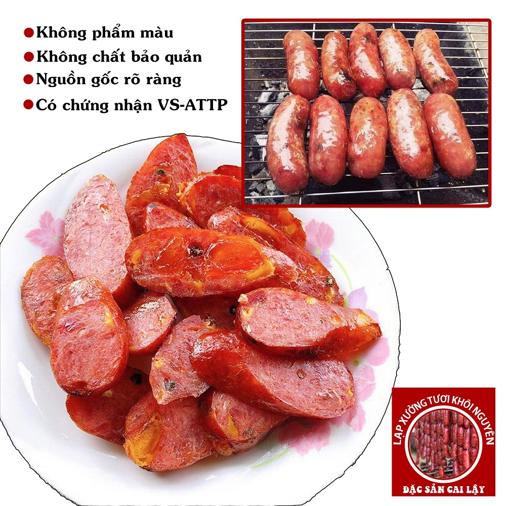 Lạp xưởng, lạp xưởng tươi túi mix đủ loại 1kg [2 túi 500gr]