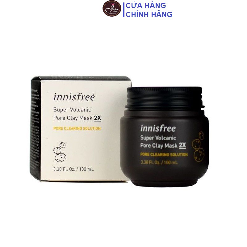 Mặt Nạ Tro Núi Lửa Innisfree Super Volcanic Pore Clay Mask 2X 100ml