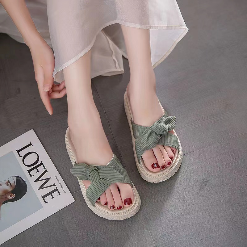 Dép bánh mì đế cao dép đi biển dép sandal Dép Sandal Đế Dày Thời Trang Mùa Hè Dành Cho Nữ