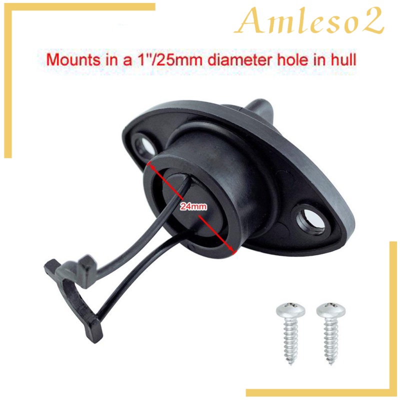 Set 2 Nút Chặn Lỗ Thoát Nước Kèm Ốc Vít 1 "/ 25mm Cho Tàu Thuyền | BigBuy360 - bigbuy360.vn