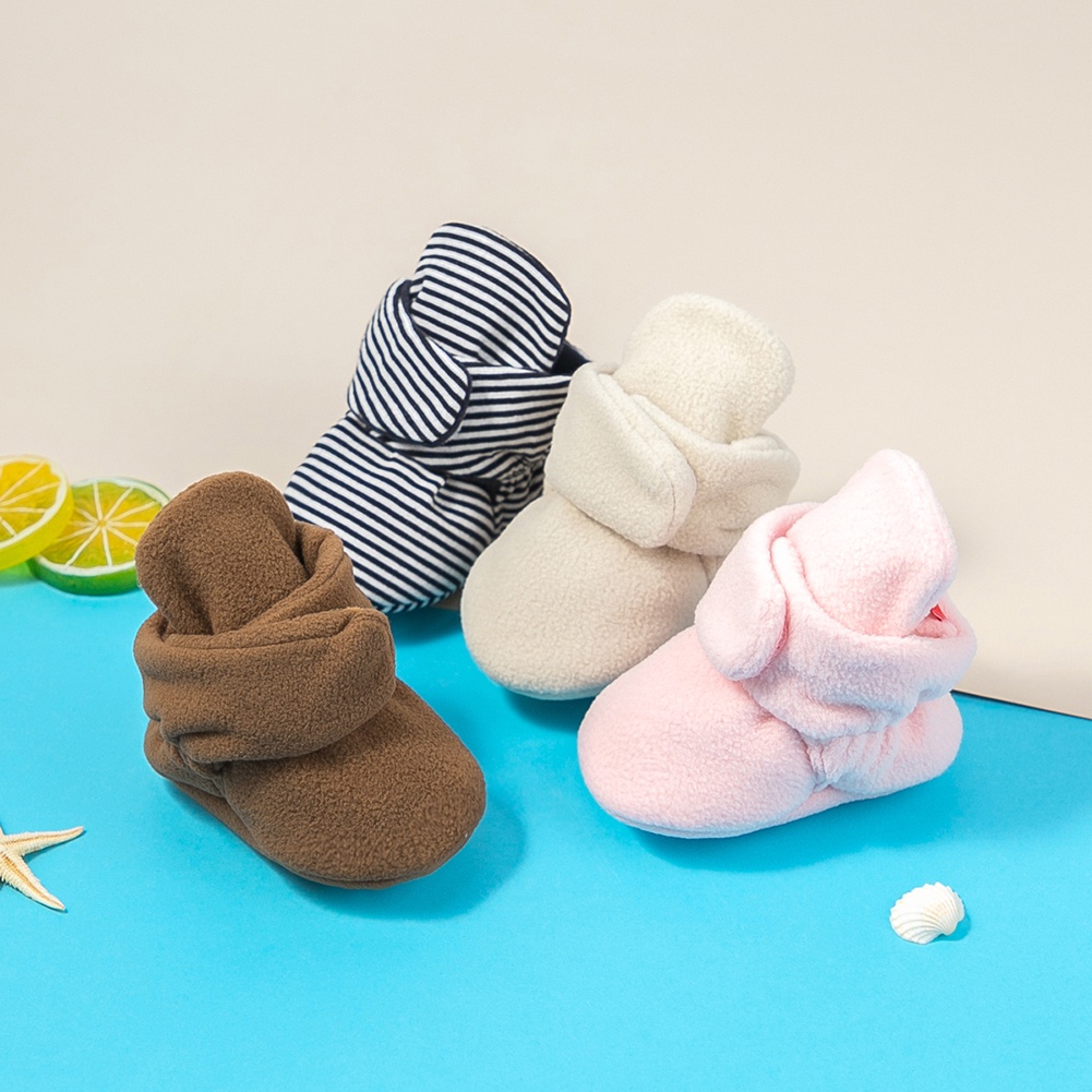 Giày bốt da lộn đế mềm cho bé trai/gái từ 0-18 tháng tuổi