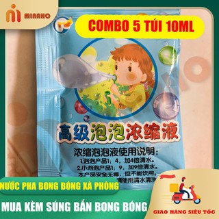 Nước Pha Bong Bóng Xà Phòng Gói 10ml Mới