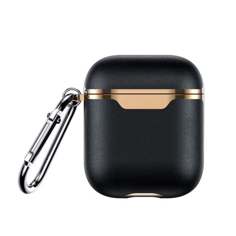 Vỏ da thật chống sốc bảo vệ hộp sạc tai nghe thích hợp cho Airpod 1 & 2