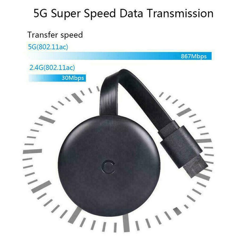 Thiết Bị Kết Nối Wifi Không Dây G12 2.4g / 5g 1080p Tv Stick Dlna Cho Iphone Ios Android Phone Tv | BigBuy360 - bigbuy360.vn