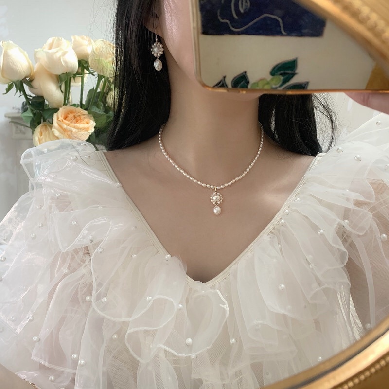 Bộ trang sức hạt gạo 4ly
