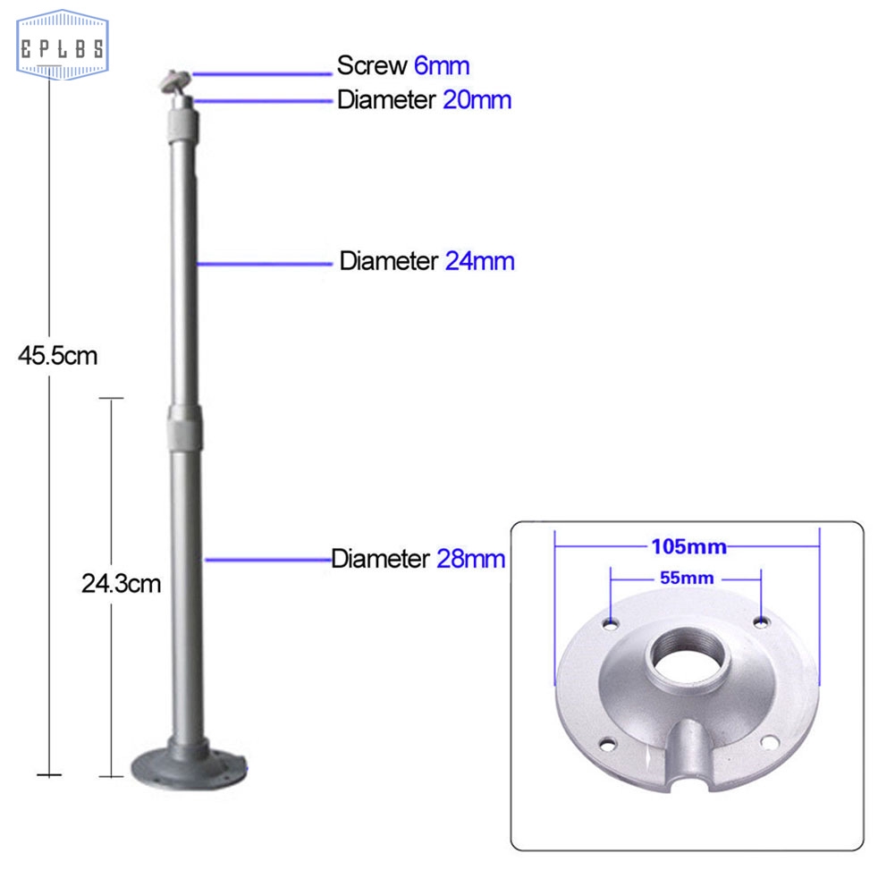 Giá Treo Máy Chiếu Gắn Tường Bằng Nhôm Kích Thước 20-40cm