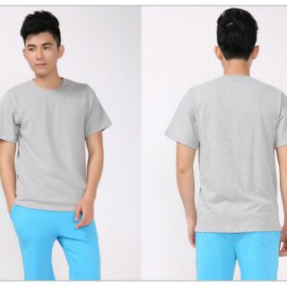 Áo thun trơn màu xám (nhạt). AT21MK30