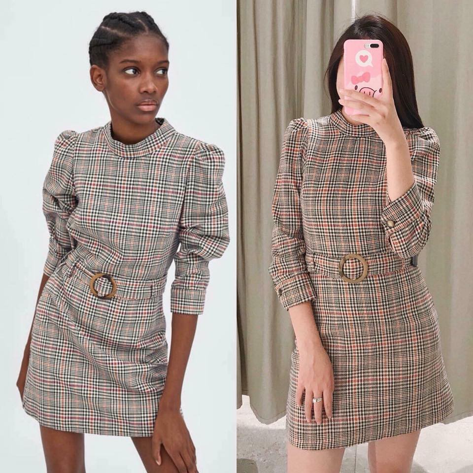 Váy cổ 3 phân nữ