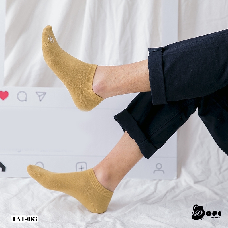 Tất nam cổ ngắn vớ nam cổ ngắn khử mùi kháng khuẩn chống hôi chân Edition 10 TAT-083