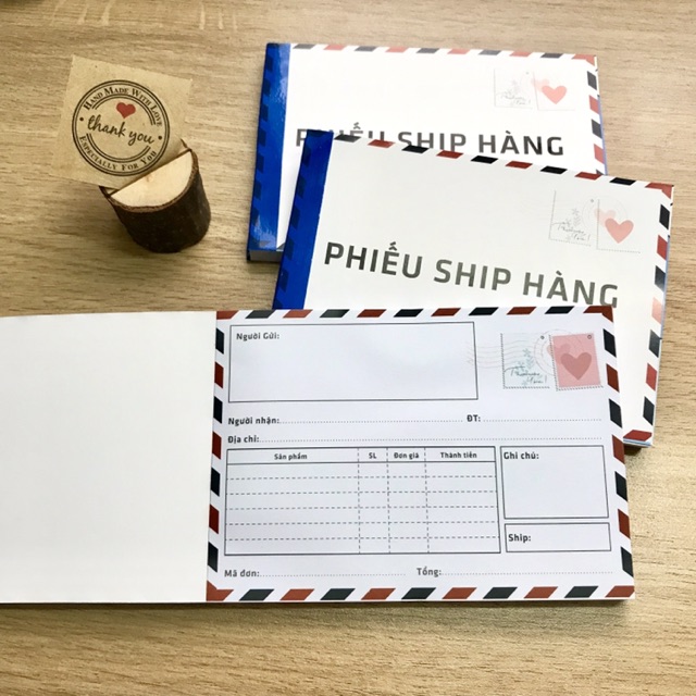 Phiếu ship hàng 100t (hoá đơn bán hàng, phiếu giao hàng) nhiều mẫu