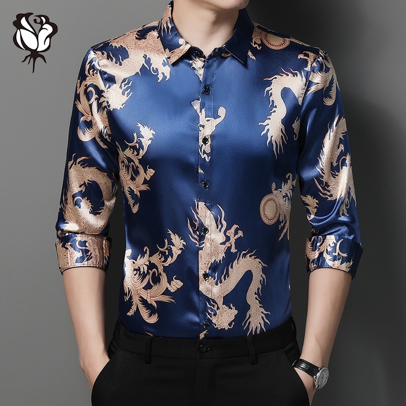 Áo Sơ Mi Ngắn Tay In Họa Tiết Thời Trang Công Sở Dành Cho Nam