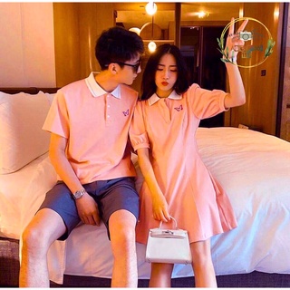 Váy thun đôi form rộng thêu bướm (có thể đặt lẻ)