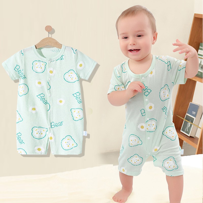 Sleepsuit cho bé Body liền quần Quảng Châu cho bé trai bé gái mẫu mới 2021 SLH05