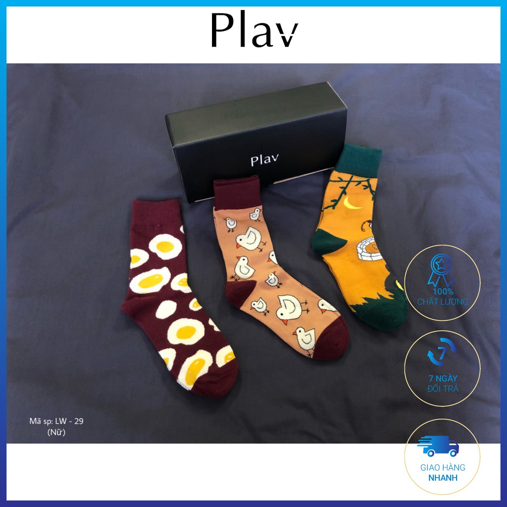 𝗦𝗘𝗧 𝟯 đ𝗼̂𝗶 𝘃𝗼̛́ cotton 𝗰𝗮𝗼 𝗰𝗼̂̉ 𝗰𝗵𝗼 𝗡𝘂̛̃ [LW-29 ] - PLAV